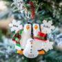 Personalised Christmas Penguin Family Decoration, thumbnail 1 of 2