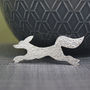 Sterling Silver Watercolour Small Fox Brooch, thumbnail 1 of 3