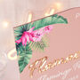 Tropical Flamingo Birthday Party 3D Acrylic Welcome Sign, thumbnail 2 of 5