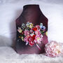 Personalised Wedding Bouquet Velvet Hot Water Bottle, thumbnail 3 of 4