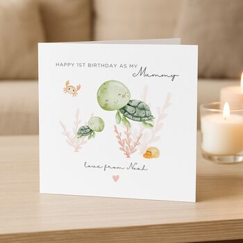 Personalised 1st Birthday As My Mummy Card, 2 of 6