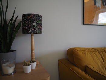 Jungle Print Lampshade With Cranes And Tigers, 4 of 10