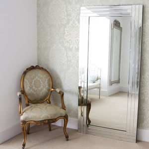 Art Deco Mirrors For Uk Emily Triple Edged Mirror Mirrors