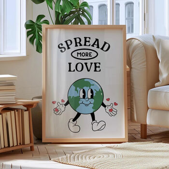 Spread More Love Retro Print, 2 of 7