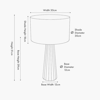 Natural Mango Wood Textured Cone Table Lamp, 8 of 8