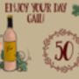Personalised 50th Birthday Engraved Wine Glass Gift, thumbnail 8 of 8