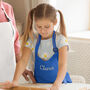 Personalised Children's Blue Waterproof Apron, thumbnail 1 of 10