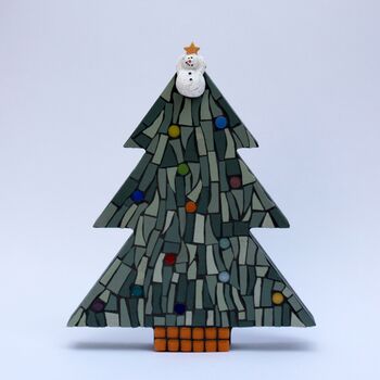 Christmas Tree Handmade Mosaic Ornament, 5 of 9