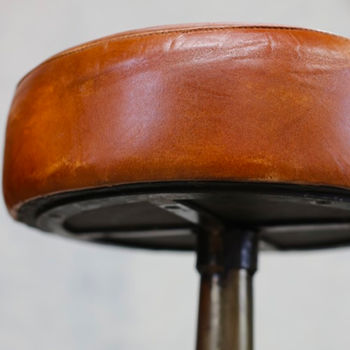 Leather Stool, 4 of 6