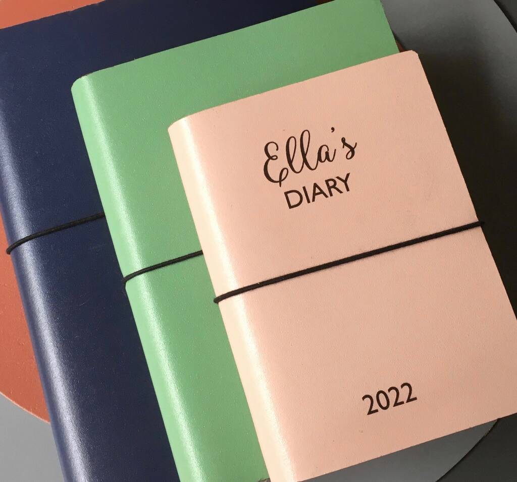 Personalised 2022 Leather Diary, 1 of 12