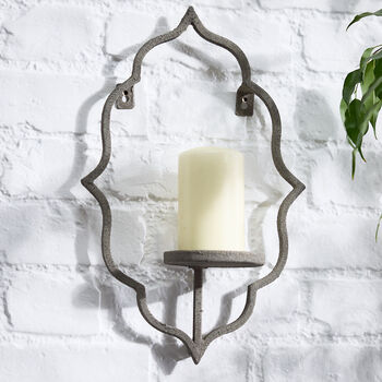 Grey Moroccan Wall Sconce, 3 of 6