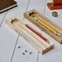 Personalised Wooden Pencil Tray With Storage Dish, thumbnail 1 of 8