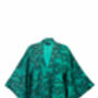 Japanese Pine Needle Print Green Short Light Weight Kimono, thumbnail 6 of 7