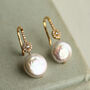 Freshwater Pearl Orbit Drop Earrings, thumbnail 1 of 8
