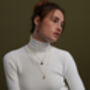 The Pearl And The Dragon Ivory Pearl Necklace In Silver, thumbnail 2 of 2