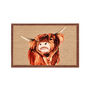 My Mat Patterned Washable My Highland Cow Mat, thumbnail 1 of 3