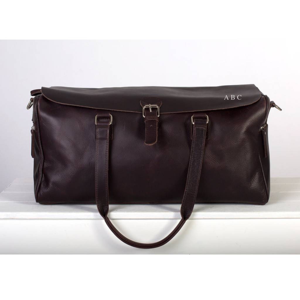 weekend holdall leather