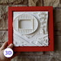 Arsenal 3D Football Stadium Emirates Art Gift For Dad, thumbnail 1 of 8