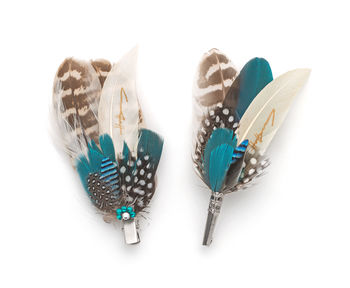 Feather Hair And Coursage Clips 'Molly', 5 of 12
