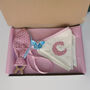 Cream, Pink And Blue Personalised Name Bunting, thumbnail 6 of 12