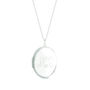Extra Large Silver Locket With Monogram Personalised, thumbnail 2 of 6