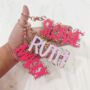 Personalised Acrylic Glitter Key Chains Key Rings Bag Charm, thumbnail 2 of 9