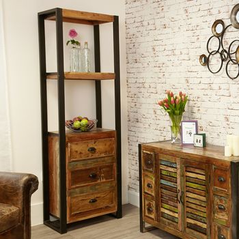 Shoreditch Slim Bookcase With Drawers, 2 of 2