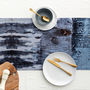 Abstract Textured Cotton Table Runner 'Breeze', thumbnail 2 of 5