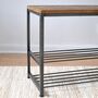 Hampstead Industrial Storage Bench, thumbnail 2 of 3