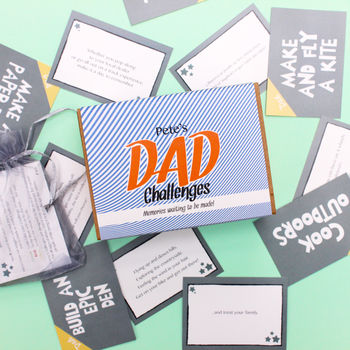 Personalised Dad Gift Challenges Game, 2 of 3