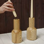 Handmade Wooden Candle Stick Holder, thumbnail 3 of 4