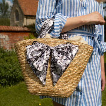 Tree Of Life Monochrome Basket Bag, 6 of 6