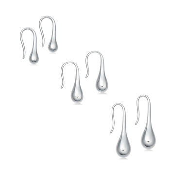 Sterling Silver Teardrop Earrings, 5 of 8