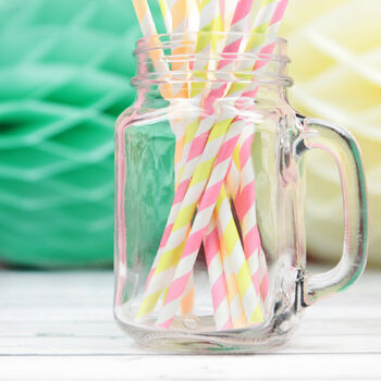 Colourful Neon Stripe Party Straws, 6 of 10