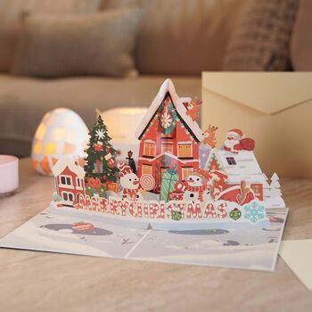 Pop Up Christmas Card Festive Scene, 5 of 6