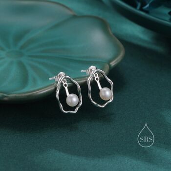 Two Way Pearl Ear Jacket In Sterling Silver, 3 of 10