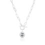 Personalised Handwriting T Bar Necklace With Paperclip Chain, thumbnail 2 of 3