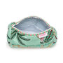 Serendipity Cotton Cosmetic Case Mint Jungle, thumbnail 3 of 3