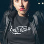 Funny Gift For Her Cowboy 'Hell Naw' T Shirt, thumbnail 1 of 3