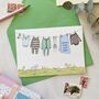 Personalised Blue New Baby Washing Line Card, thumbnail 3 of 6