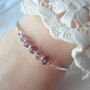 Amethyst Sterling Silver Bracelet, thumbnail 2 of 4