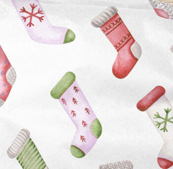Festive Stocking Wrapping Paper Roll Or Folded, 3 of 3