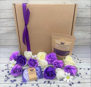 The Purple Sensation Spa Flowers Luxury Gift Box, 2 of 7