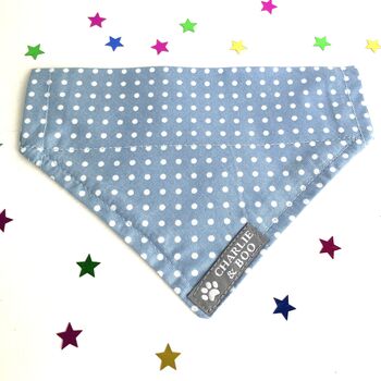 Dog bandana in red, blue, black or pink for girl or boys, 4 of 9