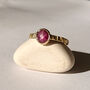 18ct Gold Sunrays Star Ruby Ring, thumbnail 1 of 5