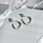 Ripple Hoop Earrings, thumbnail 2 of 8