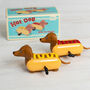 Wind Up Racing Hot Dogs Kids Stocking Filler Gift, thumbnail 1 of 2