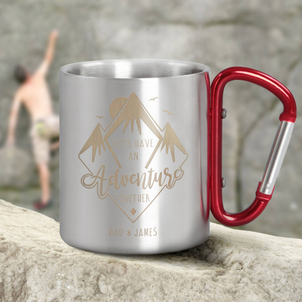 Personalised Adventure Carabiner Mug By Jonny's Sister