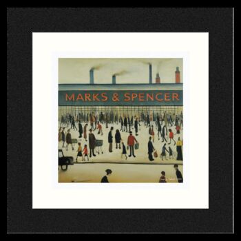 Framed 'Marks And Spencer' Print. Lowry Style, 2 of 4