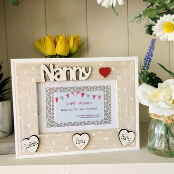 Personalised Nanny Photo Frame Birthday Gift, 2 of 8